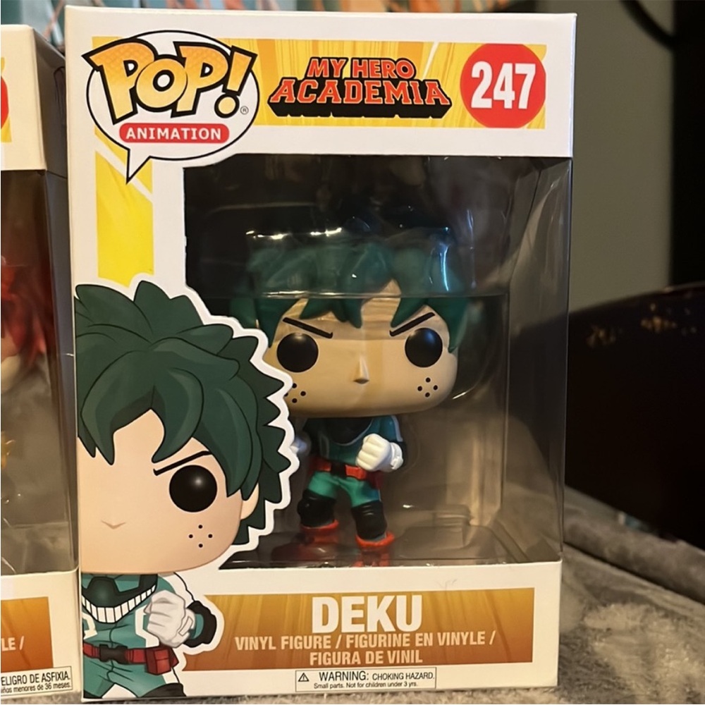 Funko Pop Deku Figure with Green and Black
